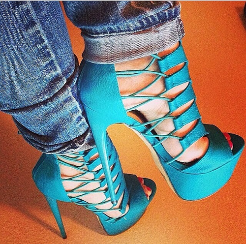 Turquoise Pumps